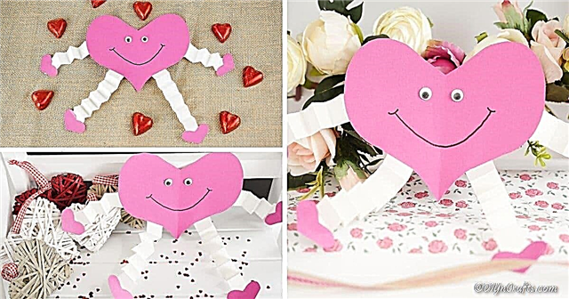 Щасливе паперове серце День Святого Валентина для дітей