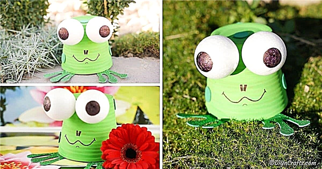 Upcycled Flower Pot Frog Garden Decoration