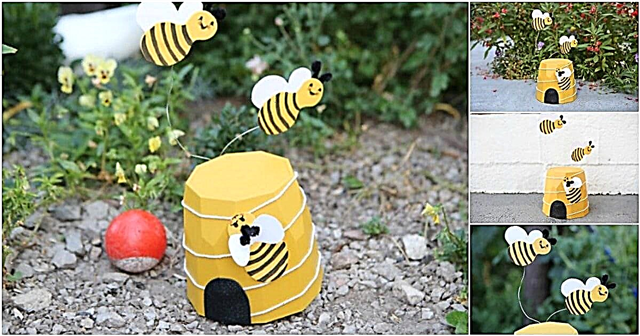 庭のフラワープランター蜂の装飾