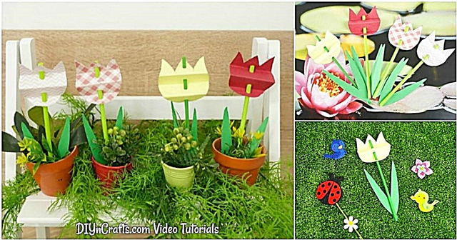 Decoratieve lentepapieren tulpen - met video