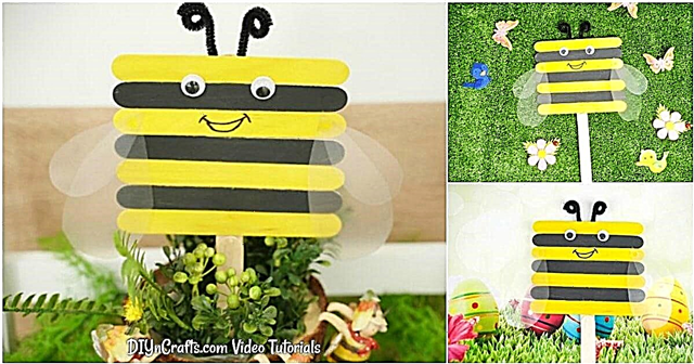 Śliczne DIY Craft Stick Bees - With Video