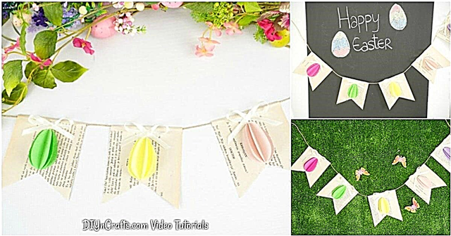 DIY Old Book Easter Egg Garland - With Video