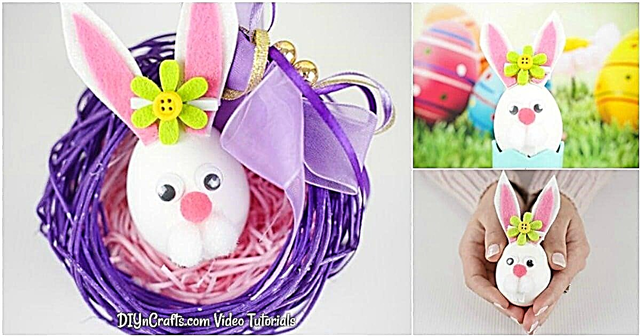Śliczne DIY Easter Egg Bunny Craft