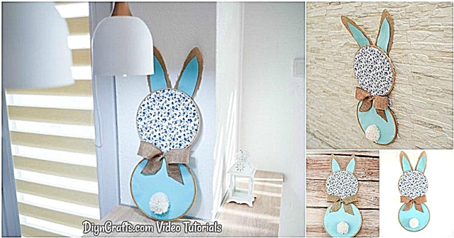 Ljubka umetniška dekoracija velikonočnega zajčka DIY