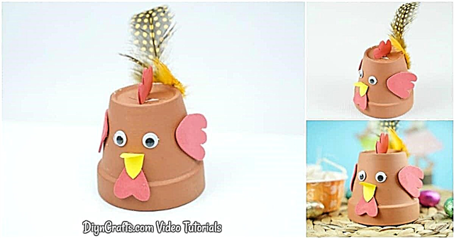 Sød DIY Flower Pot Chicken Craft With Video