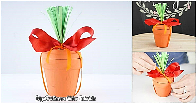 DIY квітковий горщик морквяний пасхальний декор