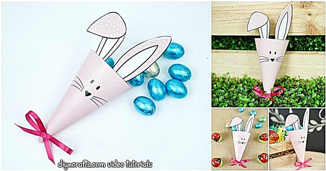 Gratis afdrukbare Bunny Candy Holder Easter Craft