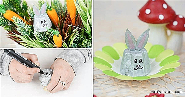 Carton d'oeufs facile pour les enfants de lapin de Pâques