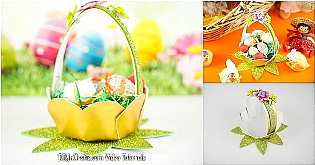 Декоративна мини самоделна кошница за великденски яйца (видео)