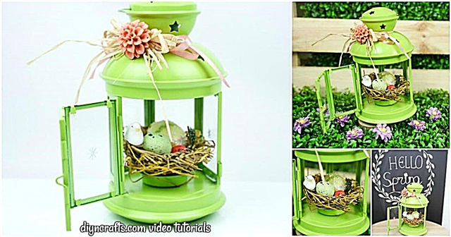 Upcycled Lantern Spring Nest Decoration (Video)