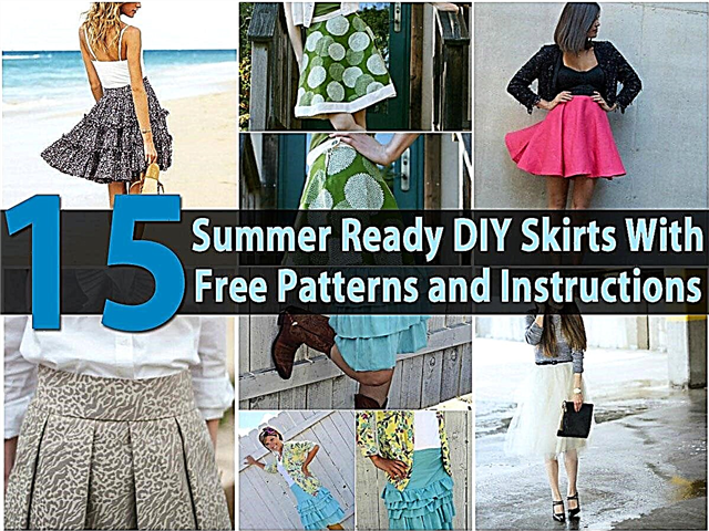 शीर्ष 15 ग्रीष्मकालीन तैयार DIY स्कर्ट नि: शुल्क पैटर्न और निर्देशों के साथ