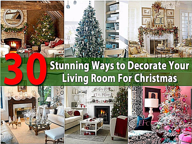 30 ohromujúcich spôsobov, ako vyzdobiť vašu obývačku na Vianoce