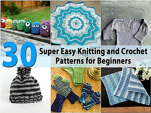 30 super snadných vzorů pro pletení a háčkování pro začátečníky