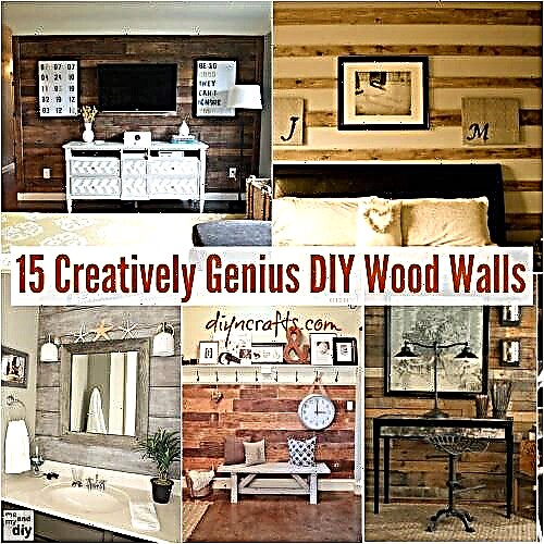 15 креативно гениални „направи си сам“ дървени стени