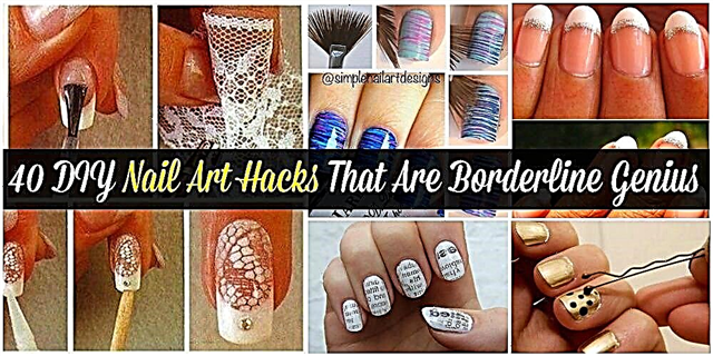 40 DIY Nail Art Hacks που είναι συνοριακά μεγαλοφυία