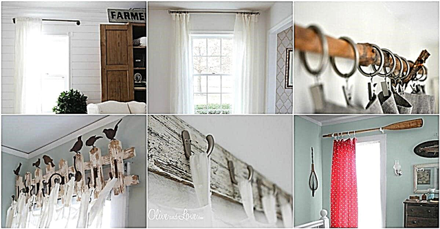 16 barras de cortina DIY e ganchos que proporcionam um estilo lindo com um orçamento
