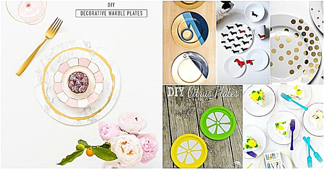 25 DIY dekoratívnych tanierov, ktoré dodajú vašim riadom ručne maľovaný vzhľad