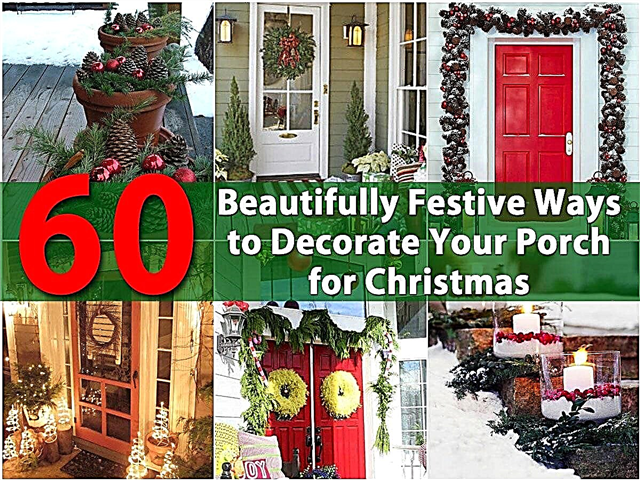 60 smukt festlige måder at dekorere din veranda til jul på