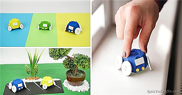Kereta Mainan Karton Telur Repurposed yang menggemaskan