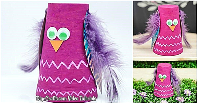 Upcycled Plastic Cup Owl Craft - videoga