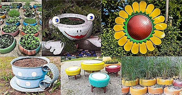 30 kreatív módszer a régi gumiabroncsok használatára a kertben